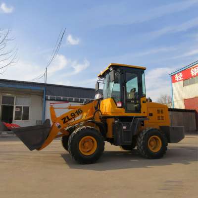 Flexible Operation Zl916 Mini Wheel Loader For Farm