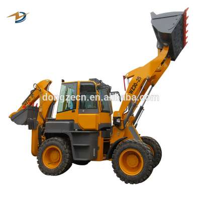 Towable Mini 4 In 1 Bucket Backhoe Loader For Sale